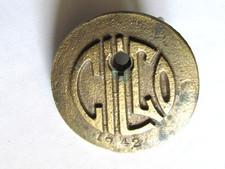 VINTAGE CILCO ILLINOIS ELECTRIC POWER BRASS TAG BELT BUCKLE