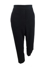 Calvin Klein Women's Piped-Trim Cropped Pants (6, Black) 193623152833