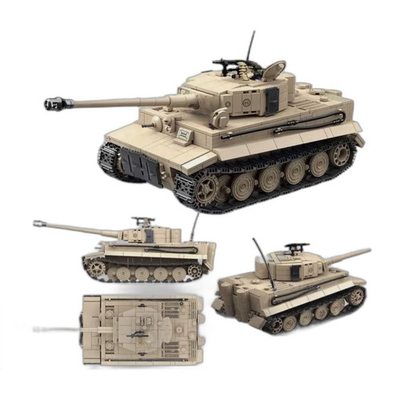 #ad General Jim’s WWII Tiger I Heavy Tank GJ T Building Blocks 1361 PCS $52.52