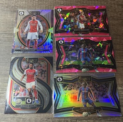 Select Premier League Arsenal Crystal Palace Card Lot (5) Nwaneri Odegaard Eze  