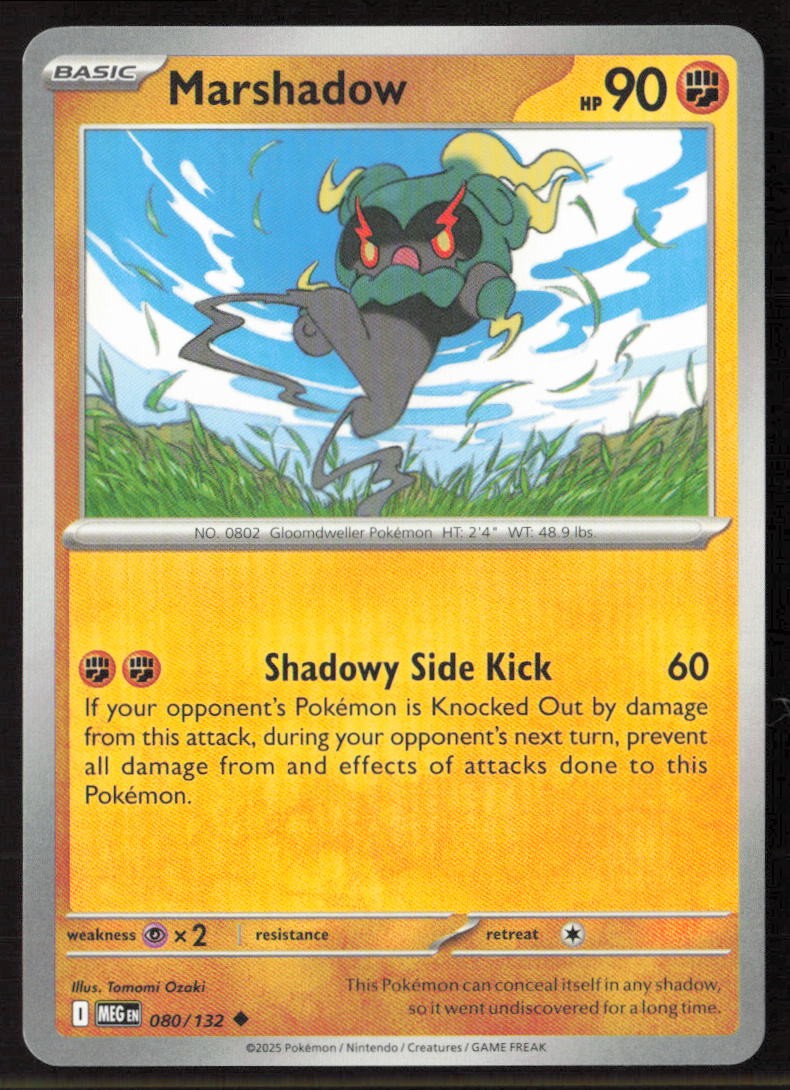 Marshadow #080/132 Uncommon ME01: Mega Evolution Pokemon