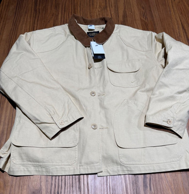 Nike Life Flannel-Lined Barn Coat Sesame FZ0132-252 Size 2XL