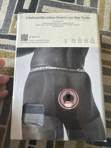 Calvin Klein Boxer Briefs Stretch 3 Pack Size Large 36-38” Underwear Microfiber - Picture 6 of 11