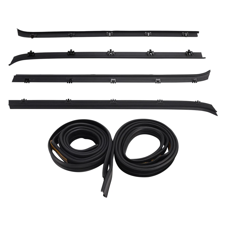 4x Car Window Weatherstrip+2 Seals For GMC C1500 C2500 C3500 K1500 K2500 K3500 Foto 3 de 4
