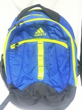 Adidas Men  s Green /Blue Large Backpack Adj comfortable Straps Multi Pockets