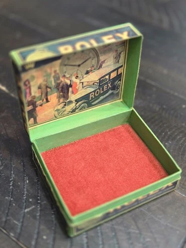 Vintage Rolex Advertising Gift Box 4 1/4" Wide Looks Great