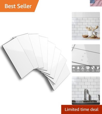 Durable Waterproof Subway Tile Set - 100 Peel and Stick Elegance for All Spaces