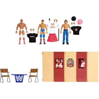 WWE Elite Collection Piper Pit Interview Action Figure Set - 3pk