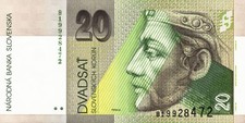 Slowakei / Slovakia P.20a 20 Kronen 1993 (1)