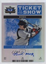 2017 Leaf Valiant Draft Ticket to the Show Blue 21/35 Brendan McKay Auto 6fs