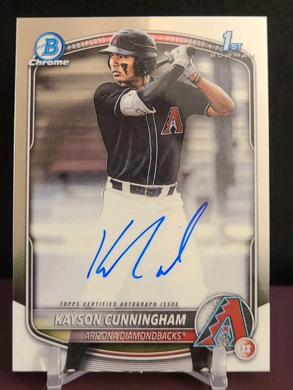 2025 Bowman Draft Kayson Cunningham Chrome Auto #CPA-KC 1st Bowman RC