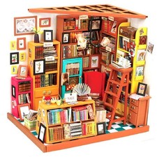 Rolife Robotime Miniature House 'Sam's Study Revised UK' DIY Model New UK Stock