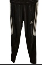 Adidas Climacool Pants Black And Silver Zip Front Pockets  Zip Ankles Size XS