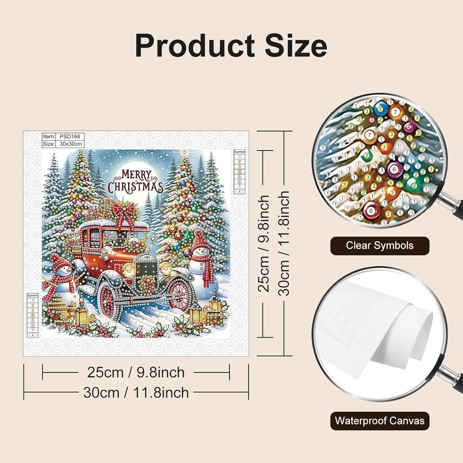 Diamond Painting Kits for Adults Snowman, 5D Special Shape Diamond Art Kits for 