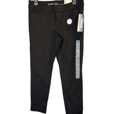 Old Navy Pixie Mid-Rise Ankle Pants Black Never-Fade Size 8 forever goth vamp