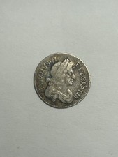 1679 Charles II Silver Three Pence Coin