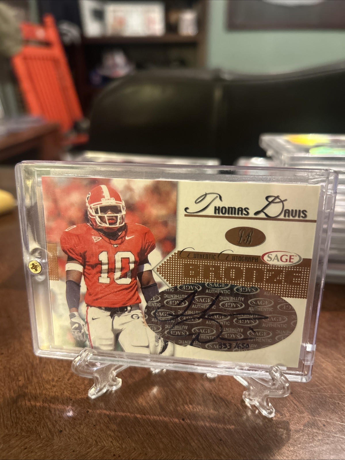 Thomas Davis SA-GE Autographs #A13 Bronze