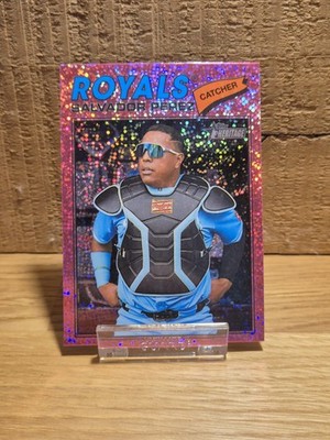 2026 Topps Heritage Salvador Perez Kansas City Royals #320 Pink Sparkle