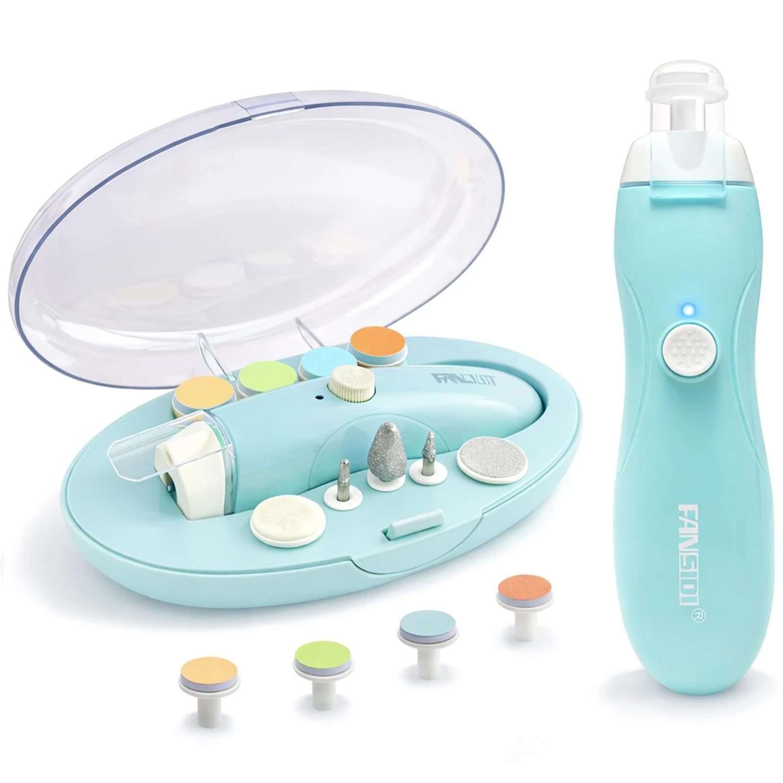 Rechargeable Baby Nail Trimmer with 8100RPM Motor, Stepless Speed Control, Pr...
Opens in a new wind