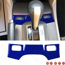 Floor Seat Heated Button Cover Trim For Honda Accord Blue Carbon Fiber Interior