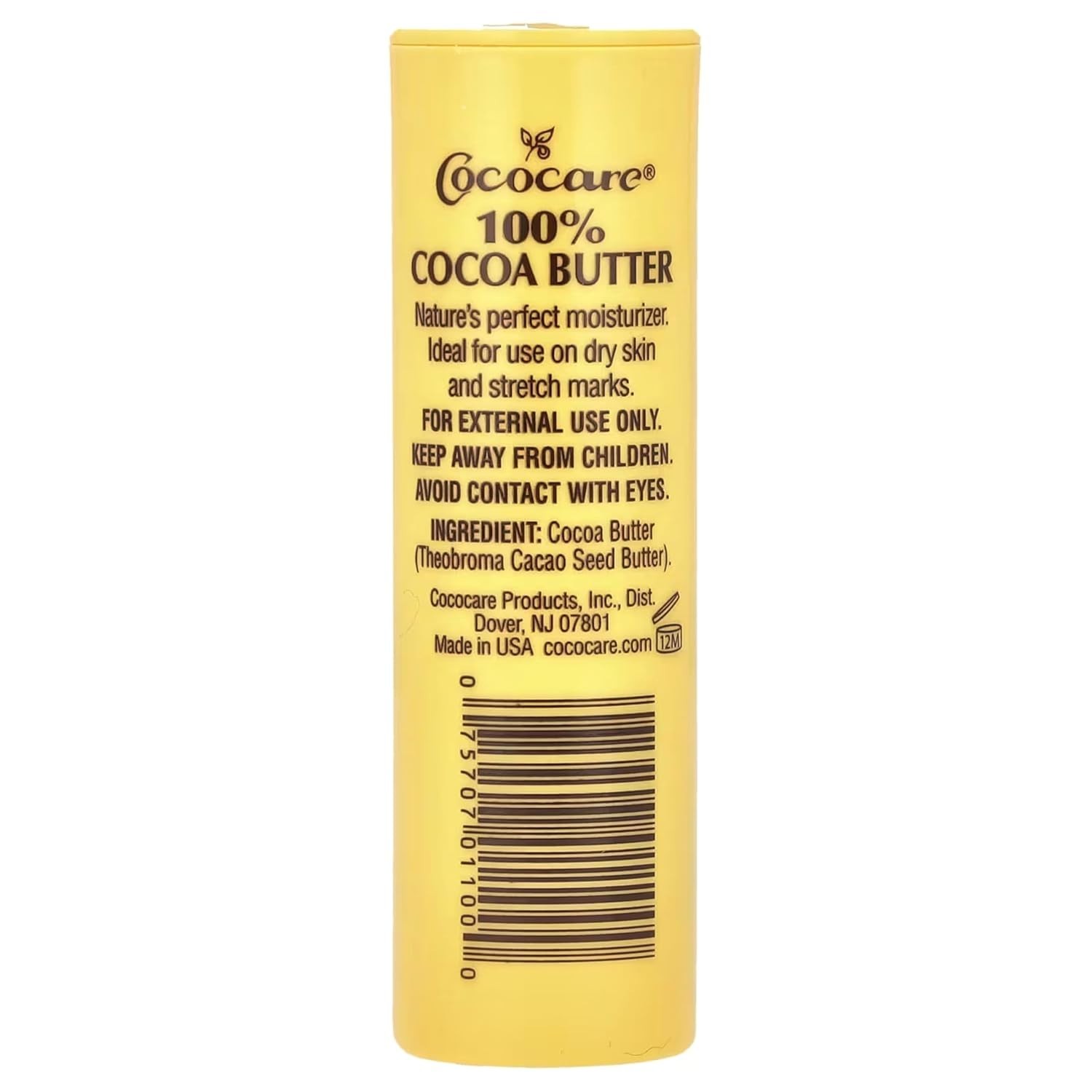 Cococare 100% Cocoa Butter Stick, 1 oz deep hydration