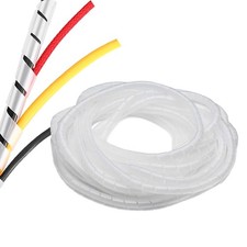 Spiral Cable Wrap 45 Ft 5/16 Spiral Wire Wrap Cord Covers Bundle Sleeve Hose Fo