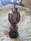 antique glass perfume bottle purple — photo 3