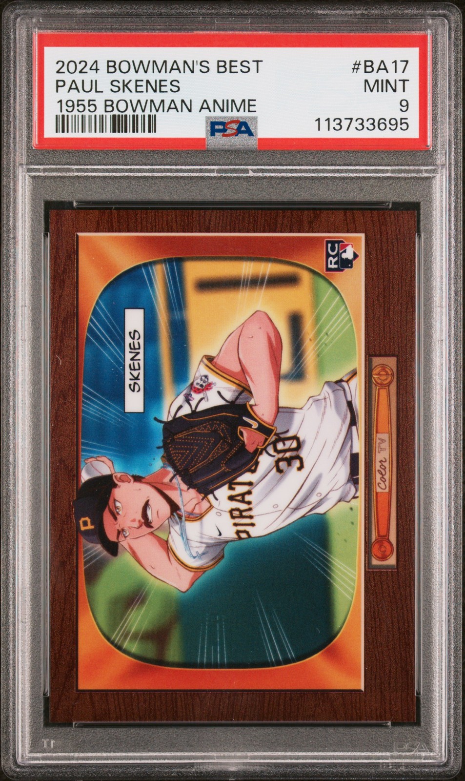 2024 BOWMAN'S BEST 1955 BOWMAN ANIME #BA17 PAUL SKENES PSA 9