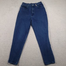 Vintage Sasson Jeans Blue High Waist Tapered Leg Women's 11/12 28X29 USA Made