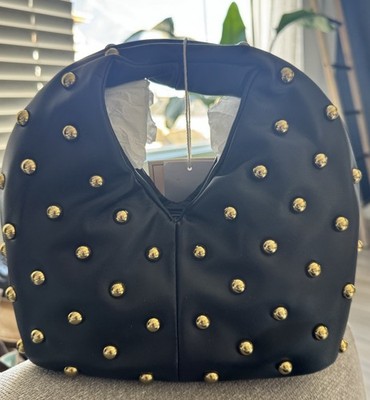Dolce Vita Women's Dahlia Handbag Black Studded Bag NWT MSRP $108