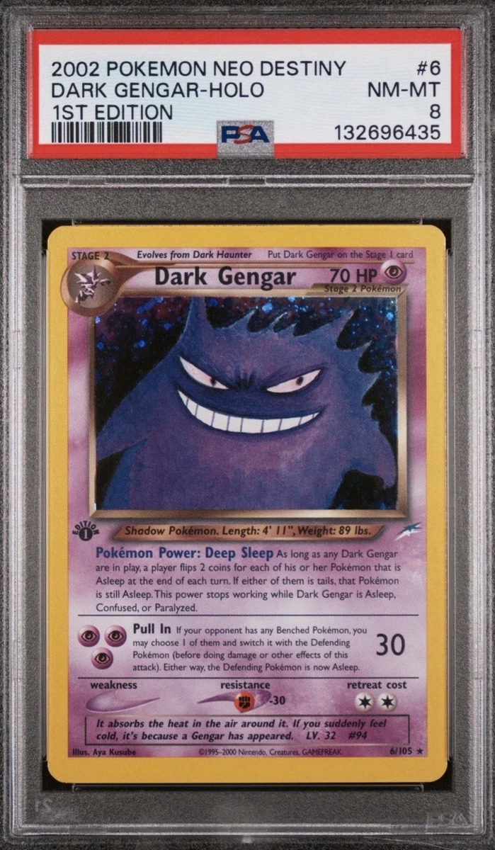 Darkness Gengar Pokémon TCG Neo Destiny Individual Collectible