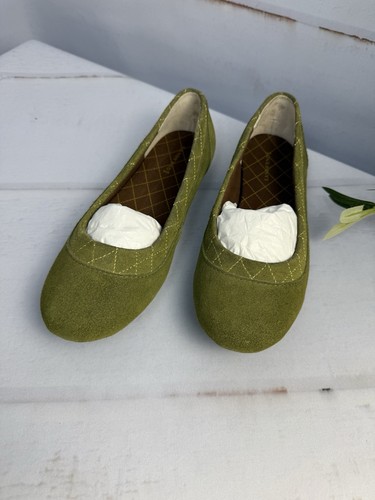 Lands’ End Women’s Quilted Suede Slip-On Ballet Flats розміру 8.5 M Casual Shoes - Picture 5 of 9