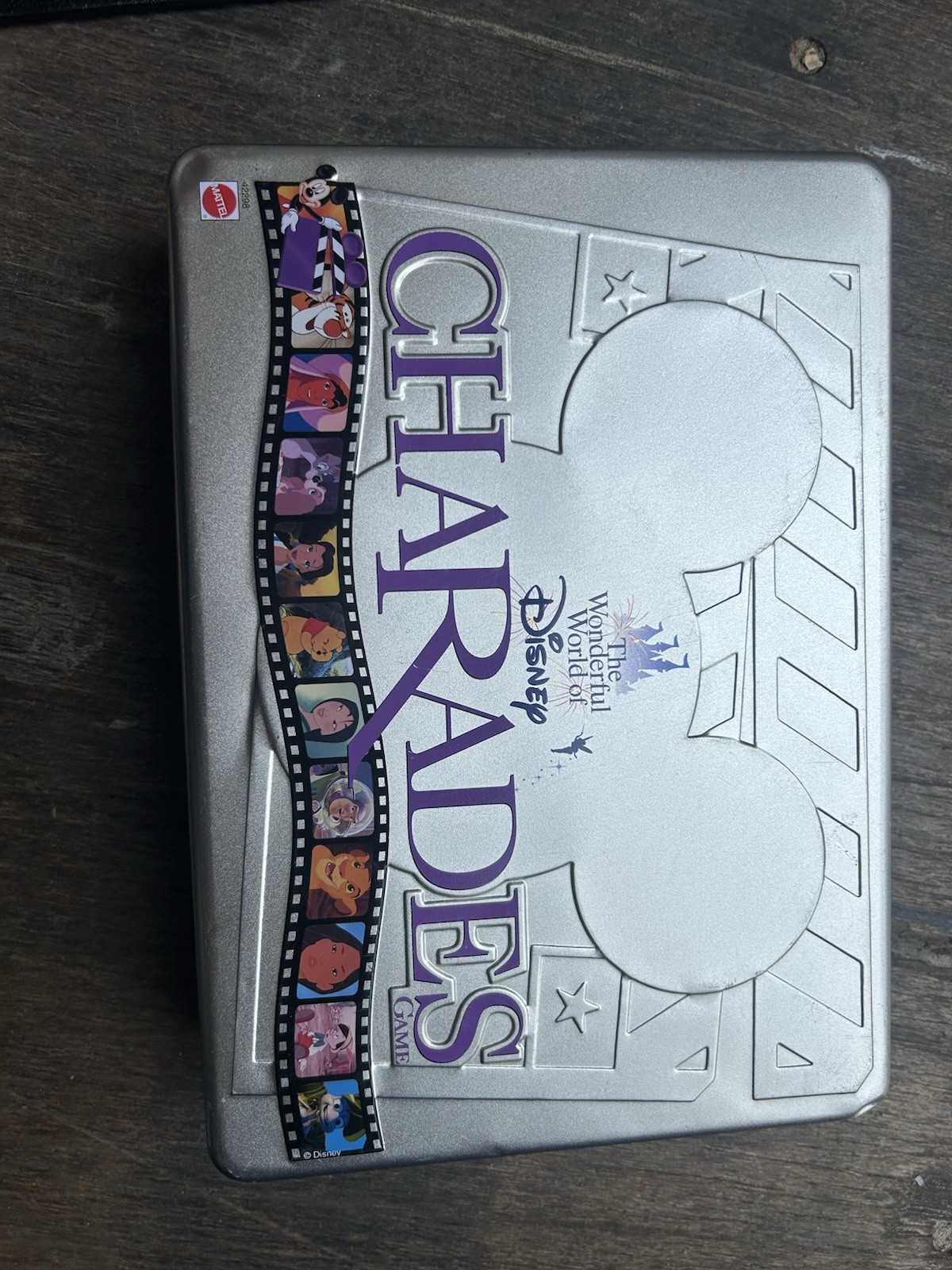 Disney Charades Game Tin Box 1999 New Open Box Family Fun Activity