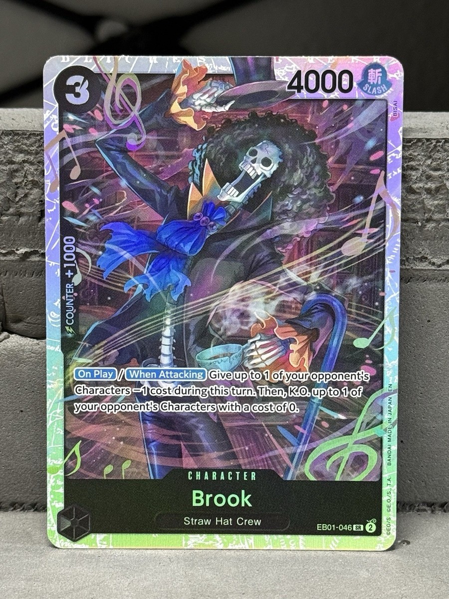 ポケモンカードゲーム 2024 ONE PIECE EB01 EN Brook 046 Brook (EB01-046) • Memorial Collection – Limitless One Piece