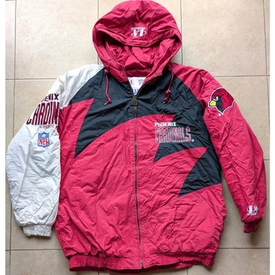 Phoenix Cardinals 90s LOGO Athletic SHARKTOOTH puffer jacket L red