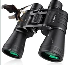High Powered 20x50 Waterproof Binoculars for Adults, Black With Case, New