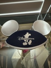 Brand New Disney Store Mickey Mouse Ears Silver And Blue New