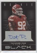 2012 Panini Black Rookie Signatures 106/125 Dontari Poe #133 Auto j8o