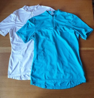 2x B'TWN Damen Radtrikot, Größe M weiß türkis