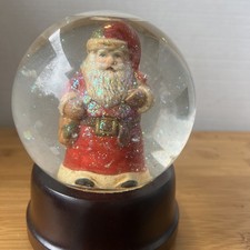 1988 Snow Globe Santa Claus Music "Here Comes Santa Clause  6  Estate