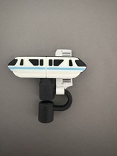 Topper de paja de silicona monorriel Walt Disney World de los parques de Disney 2025 nuevo con etiquetas