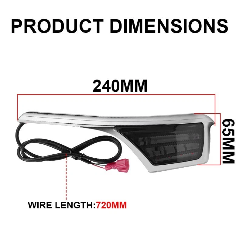 2X LED Passenger Armrest Trim Light Red For Honda Goldwing 1800 GL1800 2006-2017 - Image 3 of 4