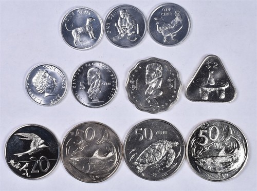1972-2003 Cook Islands - 11 Coin Lot - Mixed