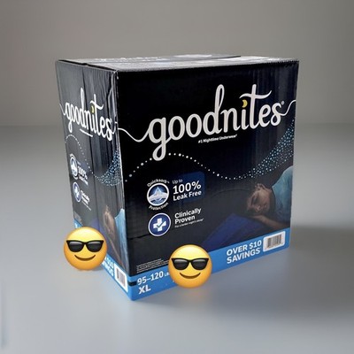 Boys XL Huggies Goodnites Nighttime Bedwetting Underwear