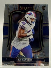 2025 SELECT T.J. TAMPA PREMIER LEVEL ROOKIE FOOTBALL CARD BILLS NFL 185 tj