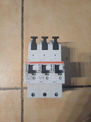ABB SLS-Schalter SHU S751/3 E63, 3polig, 63A Sammelschiene