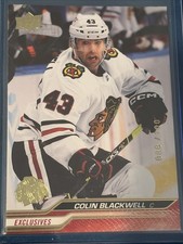 2023-24 Upper Deck Series 2 EXCLUSIVES Colin Blackwell #291 ONLY /100 SSP INSERT