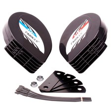 Compact Horn 12V Waterproof Car Horns Loud Dual-Tone Electric Snail Horn Kit ...
