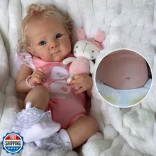 Zero Pam Reborn Baby Dolls Silicone Full Body, Realistic Baby Doll, 18 Inch A