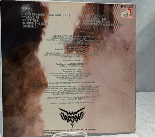 #212# LP Wendy O. Williams – WOW - - Picture 2 of 4